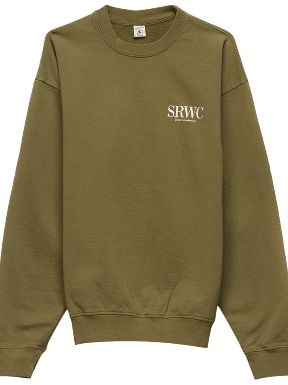 Sporty & Rich Olive Crewneck Sweatshirt